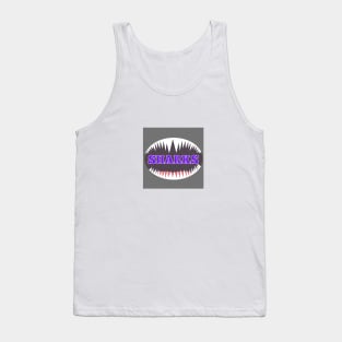 Sharks face mask Tank Top